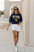 WEST VIRGINIA MOUNTAINEERS SCORE SQUAD MODERATE FIT FASHION JERSEY BY MADI PREWETT