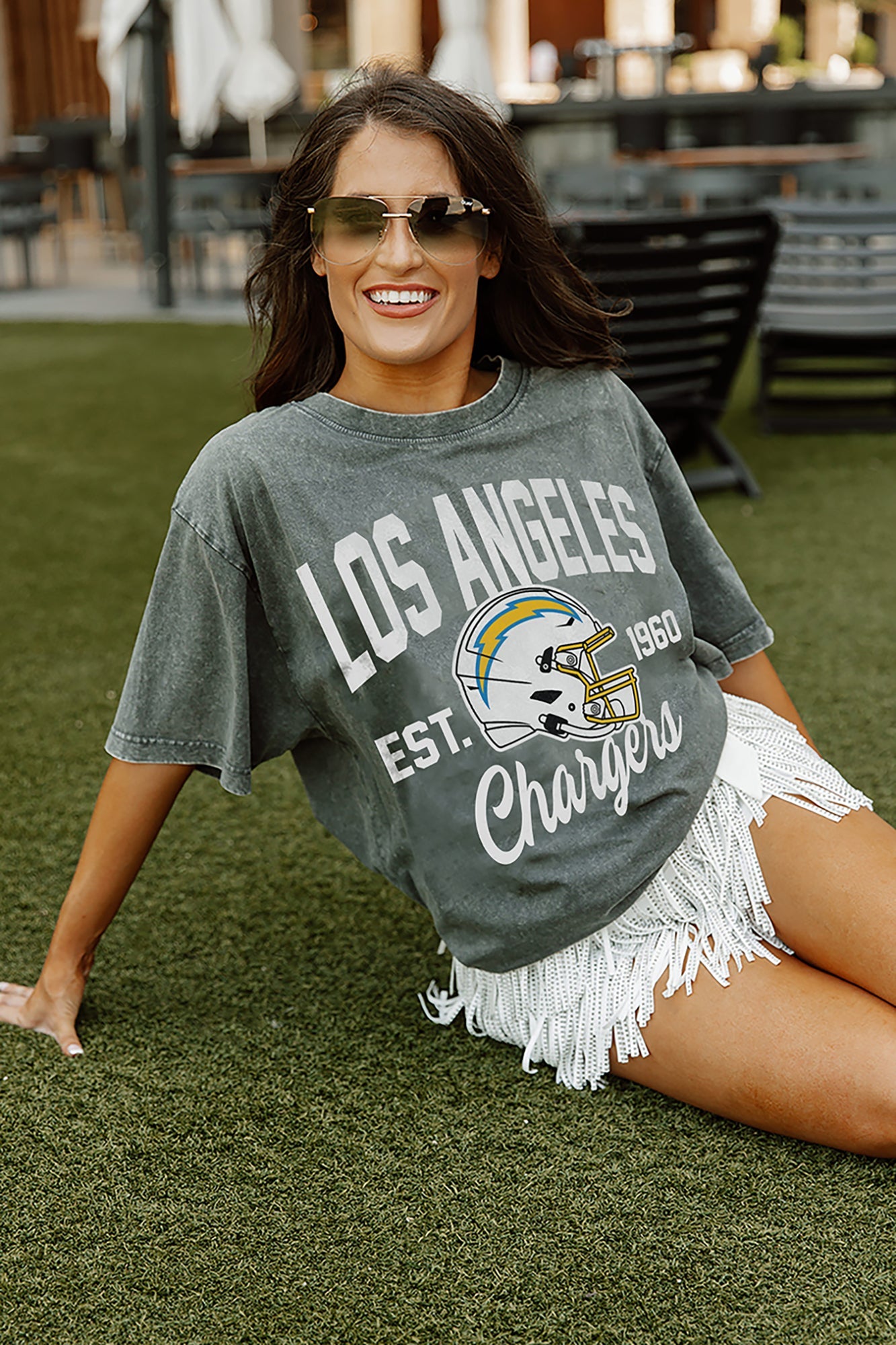 Los Angeles La Chargers Vintage NFL Crewneck Sweatshirt Sport Grey / M