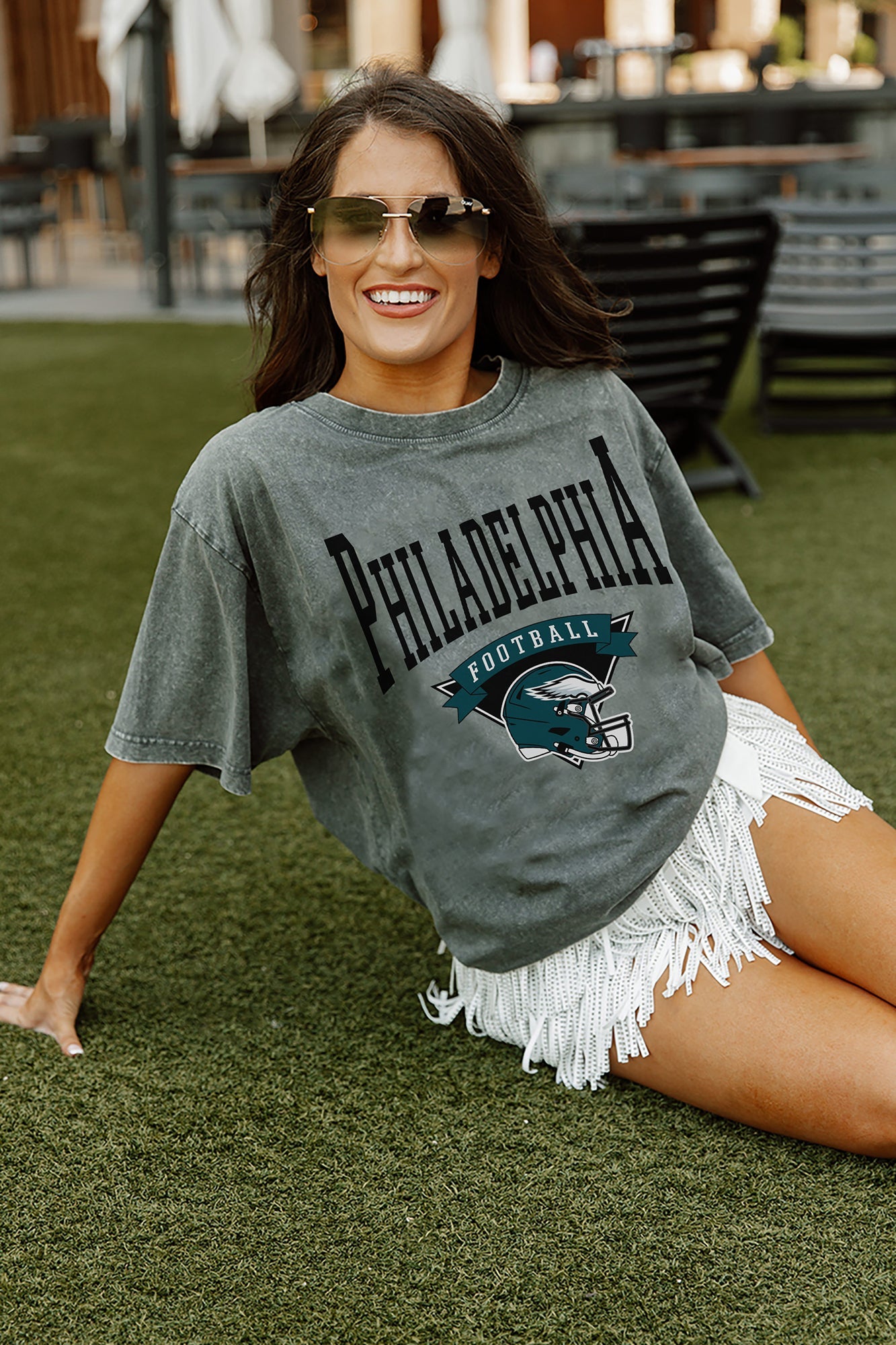 Women's Philadelphia Eagles Football Tee