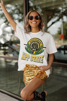 APPALACHIAN STATE MOUNTAINEERS BE A CHAMPION OVERSIZED CREWNECK TEE BY MADI PREWETT