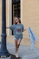 ARKANSAS RAZORBACKS BRIGHTEST STAR OVERSIZED CREWNECK TEE