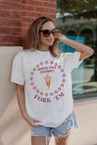 ARIZONA STATE SUN DEVILS ON POINT OVERSIZED CREWNECK TEE