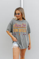 ARIZONA STATE SUN DEVILS HERE TO PLAY OVERSIZED CREWNECK TEE