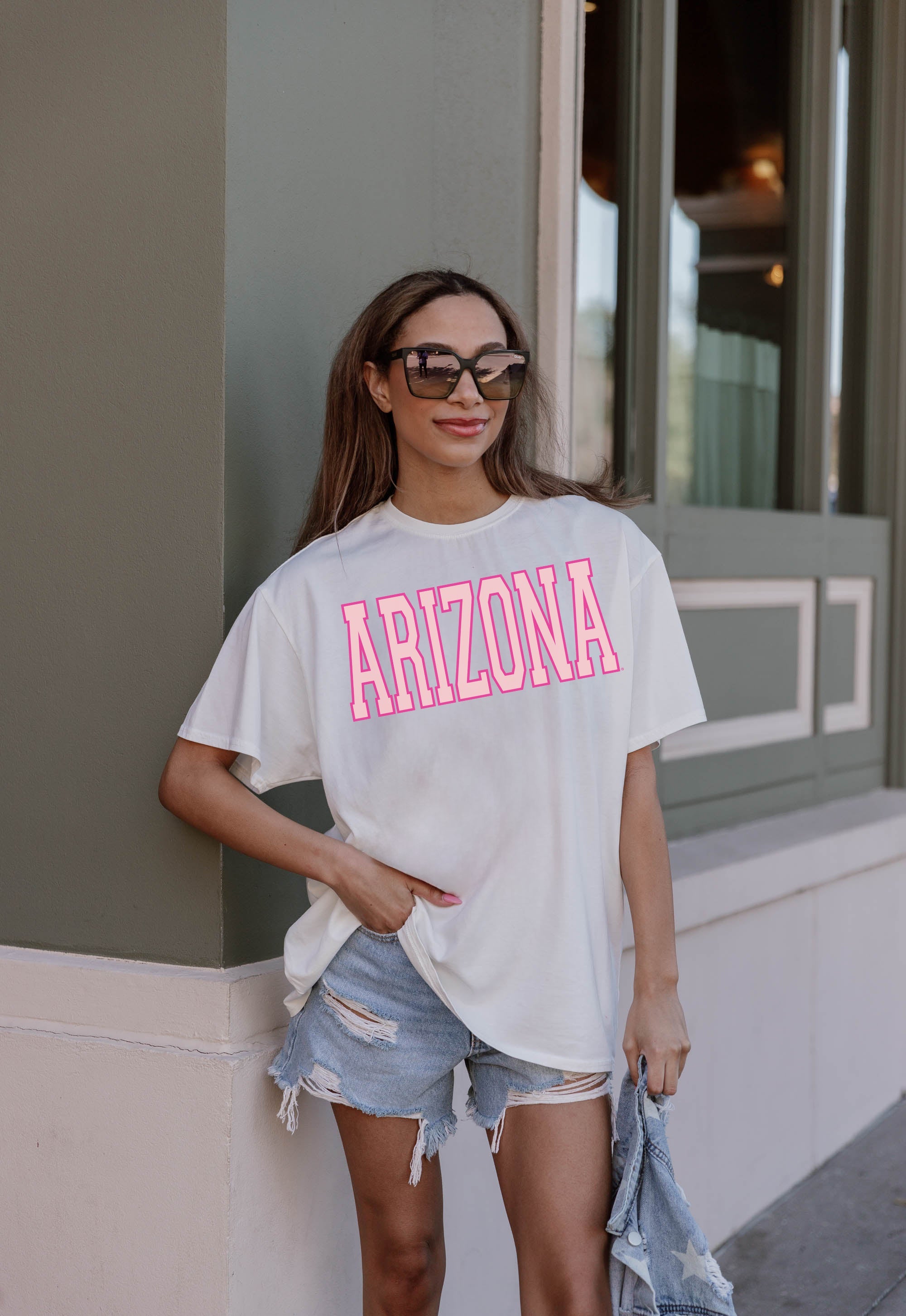 ARIZONA WILDCATS GAMEDAY ERA OVERSIZED CREWNECK TEE