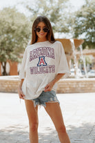 ARIZONA WILDCATS UP YOUR GAME OVERSIZED CREWNECK TEE BY MADI PREWETT