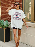 ARIZONA WILDCATS UP YOUR GAME OVERSIZED CREWNECK TEE BY MADI PREWETT