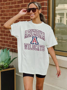 ARIZONA WILDCATS UP YOUR GAME OVERSIZED CREWNECK TEE BY MADI PREWETT