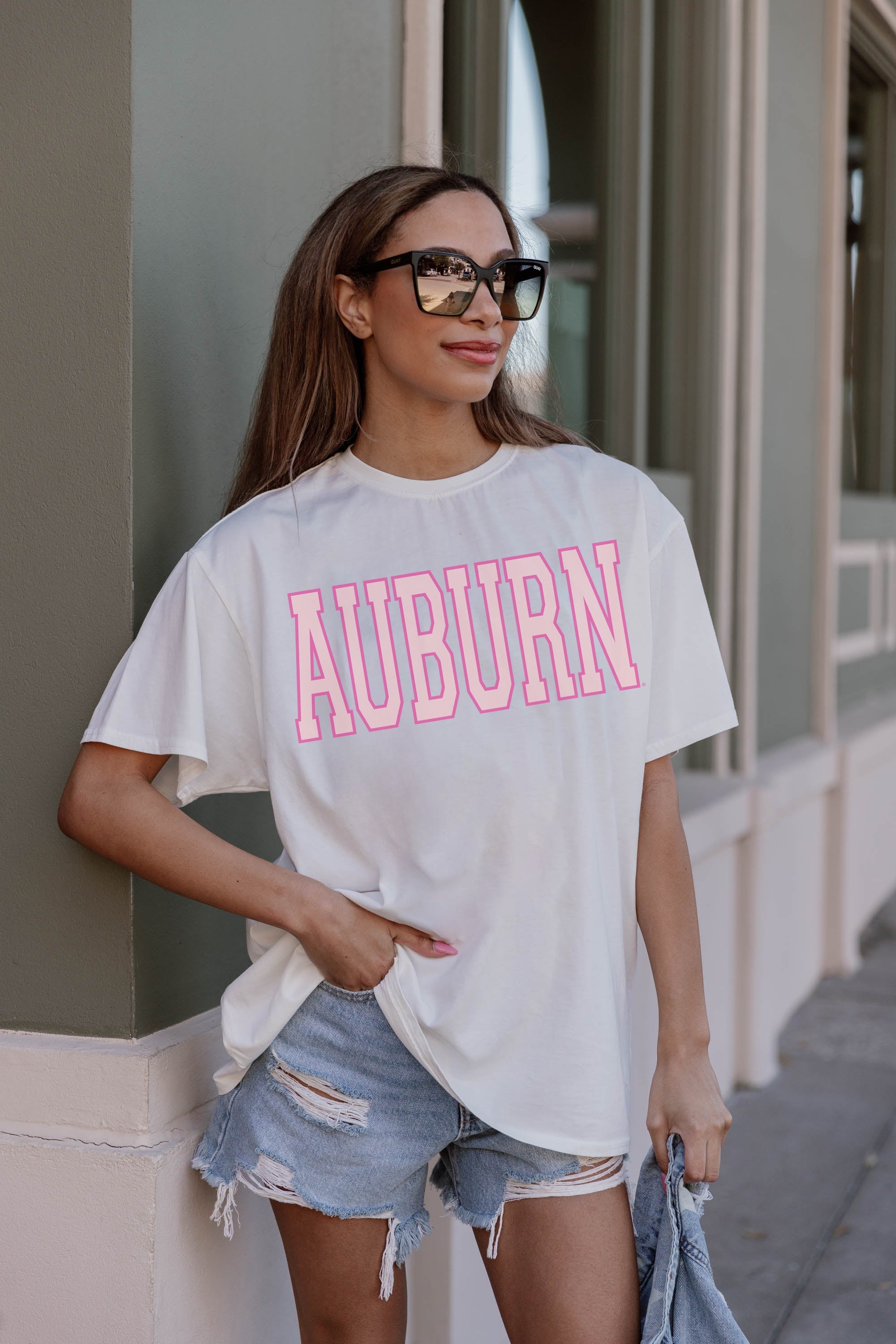 AUBURN TIGERS GAMEDAY ERA OVERSIZED CREWNECK TEE