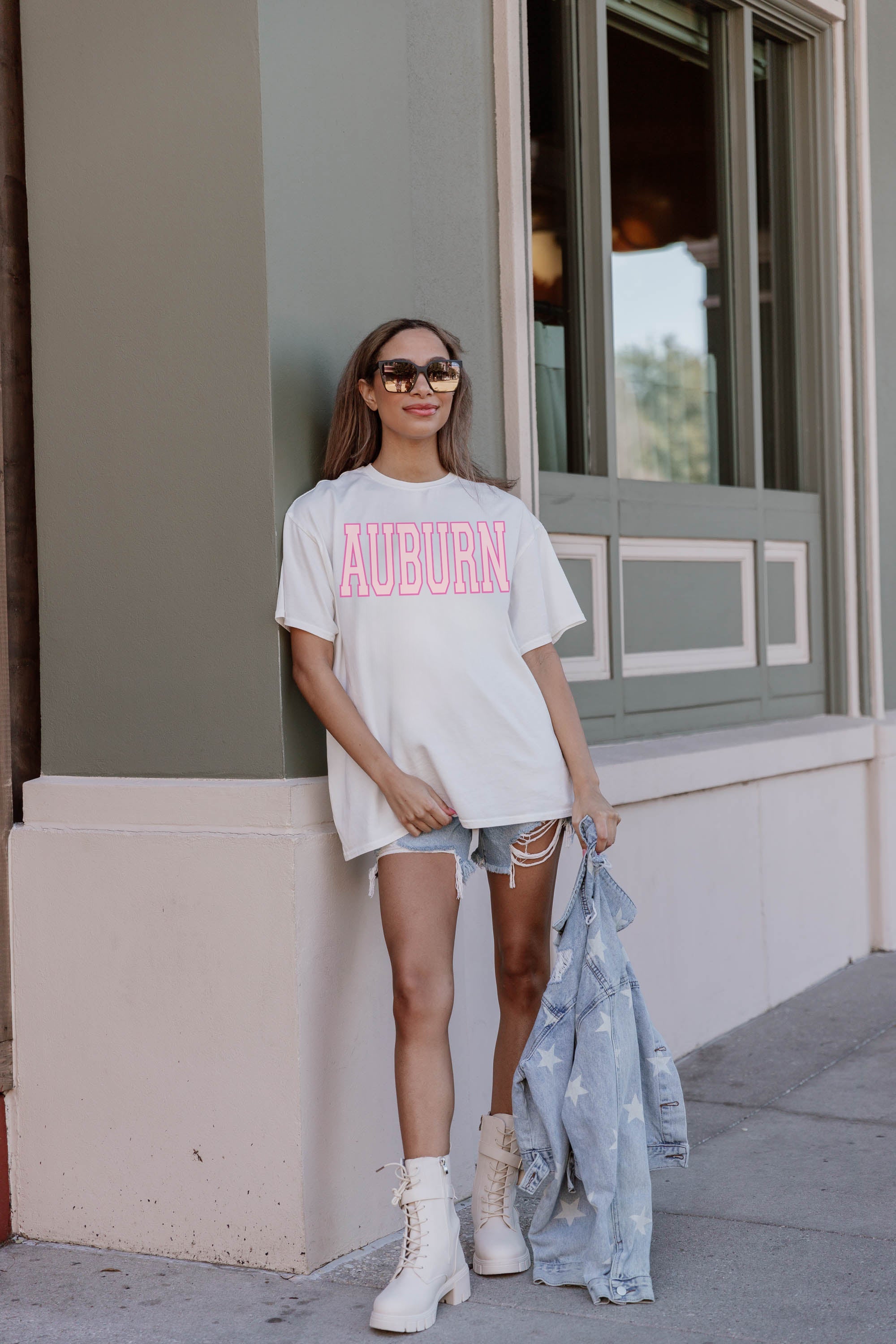 AUBURN TIGERS GAMEDAY ERA OVERSIZED CREWNECK TEE