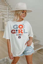 AUBURN TIGERS GO GIRL OVERSIZED CREWNECK TEE