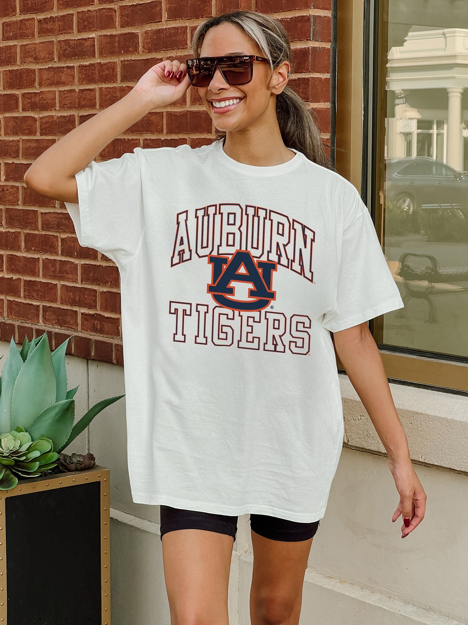 AUBURN TIGERS UP YOUR GAME OVERSIZED CREWNECK TEE BY MADI PREWETT