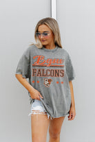 BOWLING GREEN FALCONS HERE TO PLAY OVERSIZED CREWNECK TEE