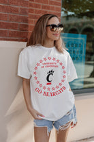 CINCINNATI BEARCATS ON POINT OVERSIZED CREWNECK TEE