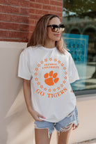 CLEMSON TIGERS ON POINT OVERSIZED CREWNECK TEE