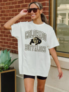 COLORADO BUFFALOES UP YOUR GAME OVERSIZED CREWNECK TEE BY MADI PREWETT