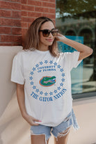 FLORIDA GATORS ON POINT OVERSIZED CREWNECK TEE