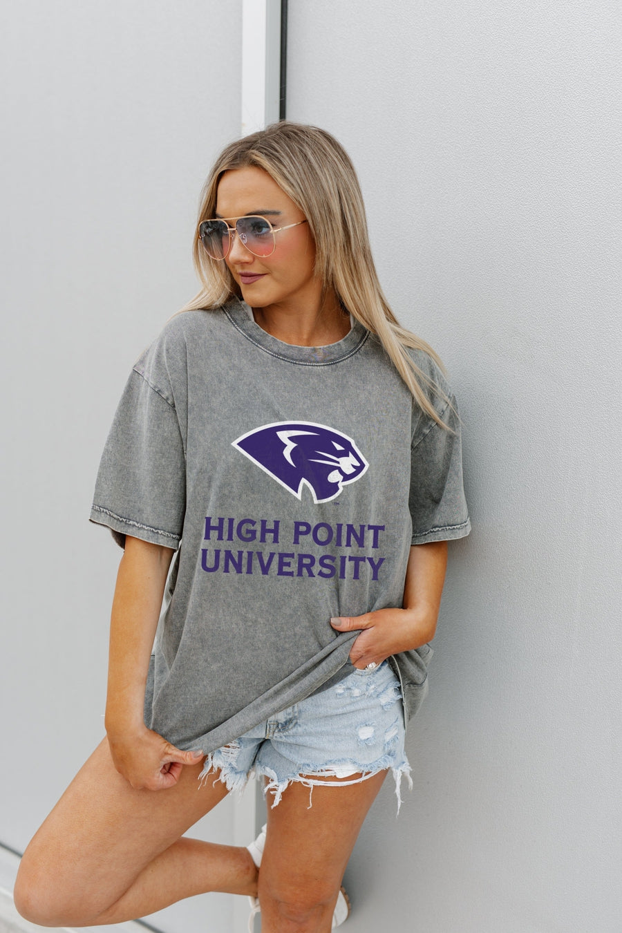 HIGH POINT PANTHERS SOLID DEFENSE OVERSIZED CREWNECK TEE