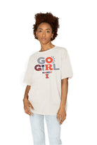 ILLINOIS FIGHTING ILLINI GO GIRL OVERSIZED CREWNECK TEE