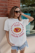 IOWA STATE CYCLONES ON POINT OVERSIZED CREWNECK TEE