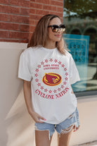 IOWA STATE CYCLONES ON POINT OVERSIZED CREWNECK TEE