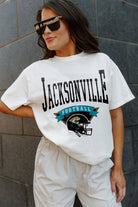 JACKSONVILLE JAGUARS ENFORCER RELAXED FIT SHORT SLEEVE CREWNECK TEE