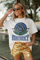 KENTUCKY WILDCATS BE A CHAMPION OVERSIZED CREWNECK TEE BY MADI PREWETT