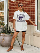 KANSAS STATE WILDCATS UP YOUR GAME OVERSIZED CREWNECK TEE BY MADI PREWETT