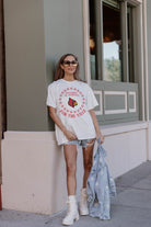 LOUISVILLE CARDINALS ON POINT OVERSIZED CREWNECK TEE