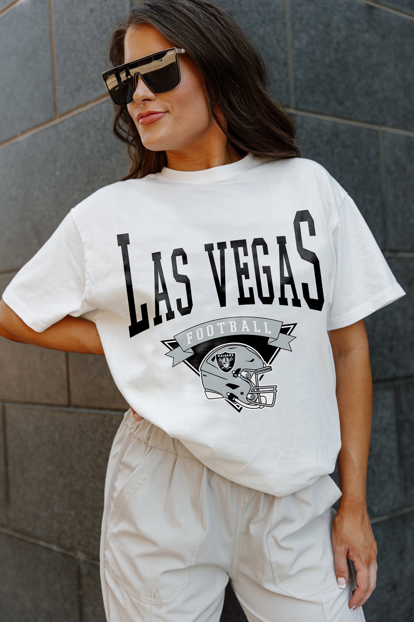 Gameday Couture Las Vegas Raiders Women's White Always Ready Long Sleeve T- Shirt