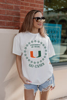 MIAMI HURRICANES ON POINT OVERSIZED CREWNECK TEE