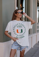 MIAMI HURRICANES ON POINT OVERSIZED CREWNECK TEE