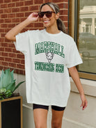 MARSHALL THUNDERING HERD UP YOUR GAME OVERSIZED CREWNECK TEE BY MADI PREWETT