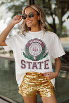 MISSISSIPPI STATE BULLDOGS BE A CHAMPION OVERSIZED CREWNECK TEE BY MADI PREWETT