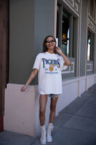 MEMPHIS TIGERS COURT DATE OVERSIZED CREWNECK TEE