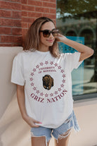 MONTANA GRIZZLIES ON POINT OVERSIZED CREWNECK TEE