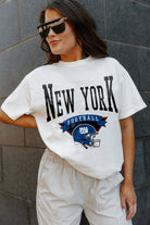 NEW YORK GIANTS ENFORCER RELAXED FIT SHORT SLEEVE CREWNECK TEE