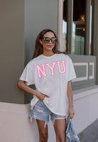 NEW YORK UNIVERSITY VIOLETS GAMEDAY ERA OVERSIZED CREWNECK TEE