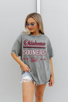 OKLAHOMA SOONERS HERE TO PLAY OVERSIZED CREWNECK TEE