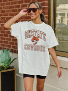 OKLAHOMA STATE COWBOYS UP YOUR GAME OVERSIZED CREWNECK TEE BY MADI PREWETT