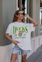 OREGON DUCKS COURT DATE OVERSIZED CREWNECK TEE