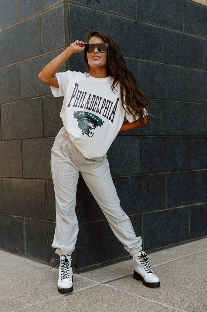 Women's Gameday Couture White Philadelphia Eagles Enforcer