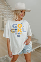 PITTSBURGH PANTHERS GO GIRL OVERSIZED CREWNECK TEE