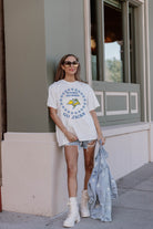 SOUTH DAKOTA STATE JACKRABBITS ON POINT OVERSIZED CREWNECK TEE