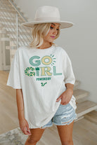 SOUTH FLORIDA BULLS GO GIRL OVERSIZED CREWNECK TEE