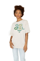 SOUTH FLORIDA BULLS GO GIRL OVERSIZED CREWNECK TEE