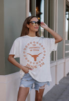 TEXAS LONGHORNS ON POINT OVERSIZED CREWNECK TEE