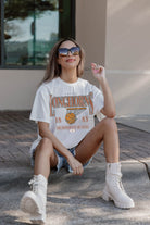 TEXAS LONGHORNS COURT DATE OVERSIZED CREWNECK TEE