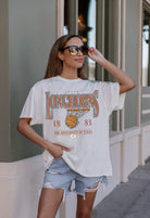 TEXAS LONGHORNS COURT DATE OVERSIZED CREWNECK TEE