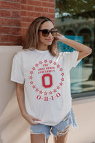 OHIO STATE BUCKEYES ON POINT OVERSIZED CREWNECK TEE