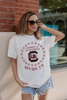 SOUTH CAROLINA GAMECOCKS ON POINT OVERSIZED CREWNECK TEE